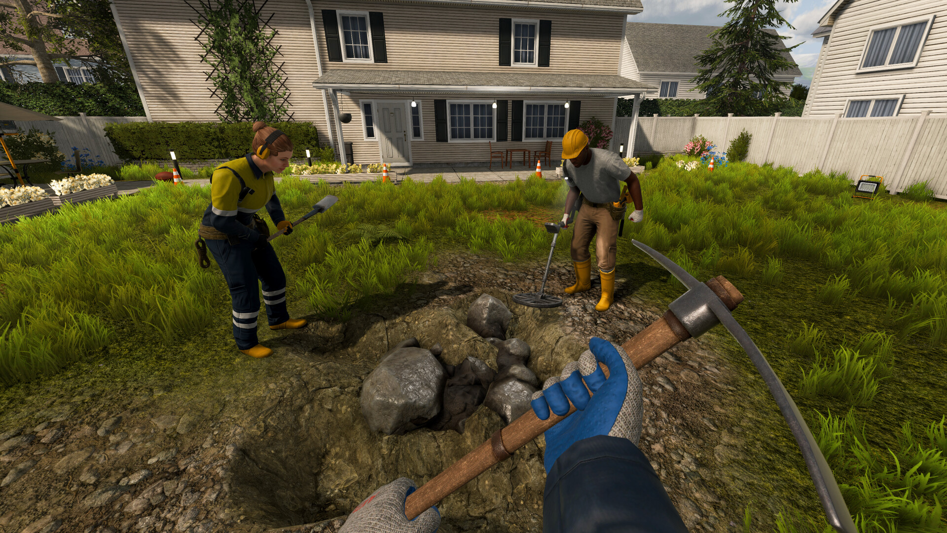 Backyard dig site